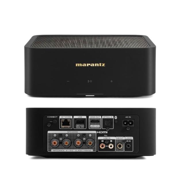 Marantz馬蘭士 MODEL M1 Marantz 馬蘭士 MODEL M1 是日本原裝黑色系立體聲喇叭,支援2.1聲道,提供優異音質體驗。具備WiFi和藍芽Bluetooth連線,尺寸23.9x8.4x21.7公分,重量僅2.2公斤,適合居家娛樂。電源供應110V,享1年保固,NCC認證碼CCAB21Y10040T7,BSMI許可字號R38693,無額外配件,完美整合現代生活。