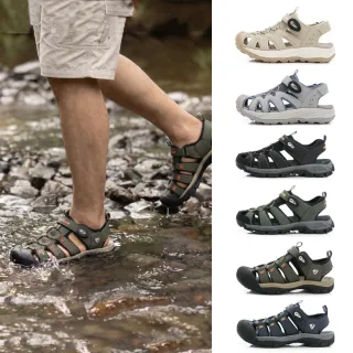 【GOODYEAR 固特異】運動護趾涼鞋/男女款 厚底 耐壓 緩震(多款任選)