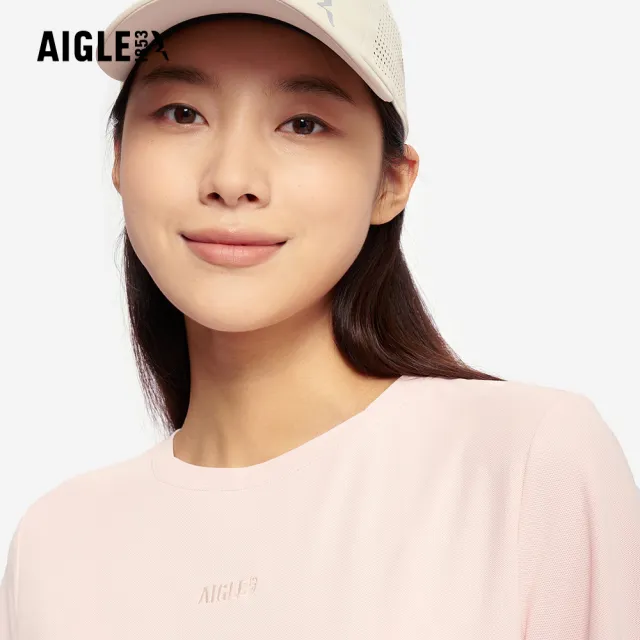 【AIGLE】女 抗UV快乾涼感短袖T恤｜AG-5P230(女上衣 T恤 快乾 涼感 吸濕排汗 短袖T恤 防曬 抗UV)