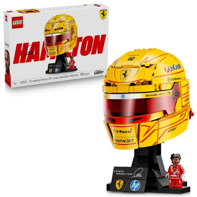 【LEGO 樂高】科技系列 42207 法拉利SF-24 F1賽車 & Editions 43022 Hamilton 頭盔