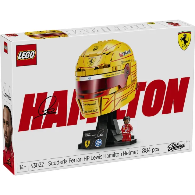 【LEGO 樂高】科技系列 42207 法拉利SF-24 F1賽車 & Editions 43022 Hamilton 頭盔