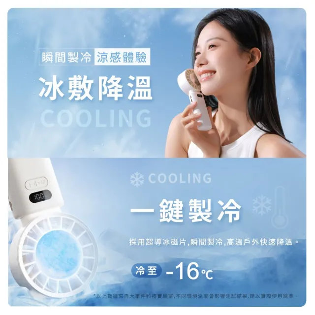 【SOTHING 向物】折疊/掛脖 高速製冷手持風扇 渦輪Ice(可上飛機 usb風扇 摺疊風扇 桌面風扇 桌扇 冰敷風扇)