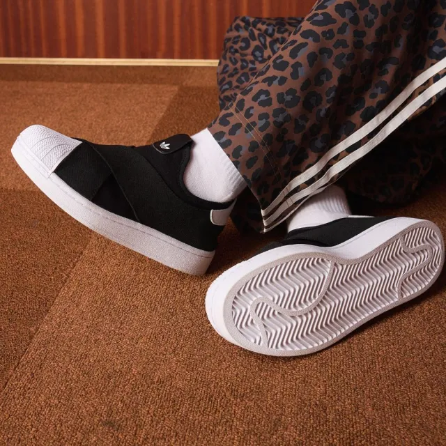【adidas 愛迪達】SUPERSTAR II X SLIP-ON 運動休閒鞋(KH8209/KH8210 女款ORIGINALS休閒鞋 繃帶鞋)