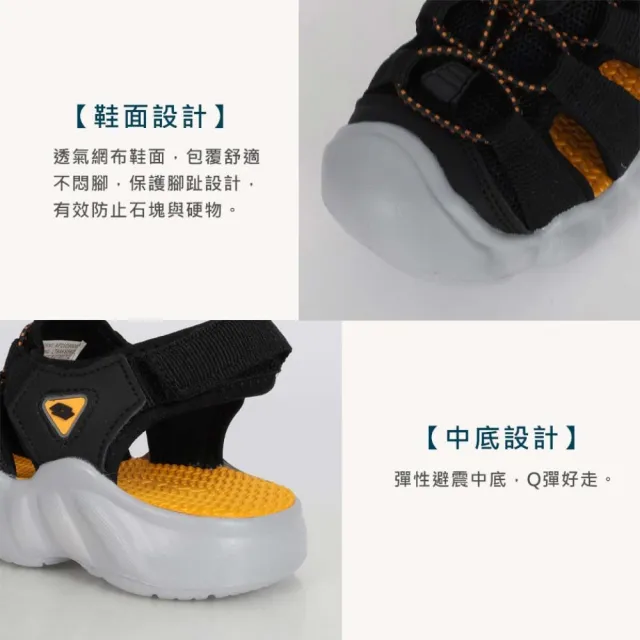 【LOTTO】19-23CM_中童蛙王2護趾涼鞋-露營 健行 休閒(LT6AKS5820)