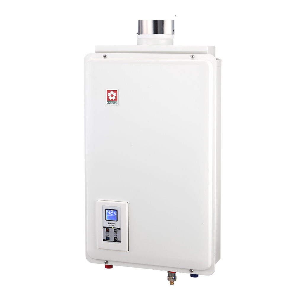 【SAKURA 櫻花】智能恆溫熱水器16L(SH-1680 NG1/LPG原廠保固原廠安裝服務)