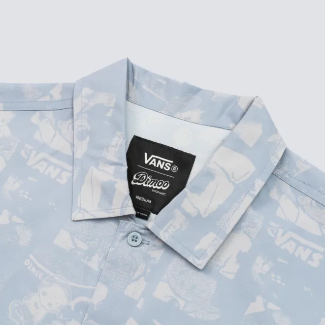 【VANS】官方旗艦 Artist Collection - DIMOO WORLD 灰藍色短袖襯衫 - momo購物網 - 好評推薦 ...