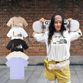 【The North Face】北面男女款戶外寬鬆百搭印花短袖T恤 (多款任選)