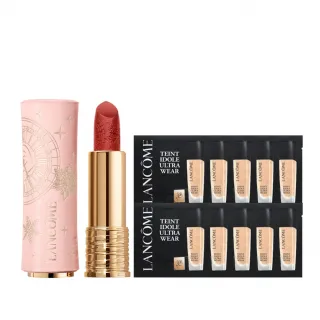 【LANCOME 蘭蔻】官方直營 絕對完美唇膏-絲絨霧感(LANCOME/交換禮物/聖誕送禮/90週年限定聖誕彩妝)