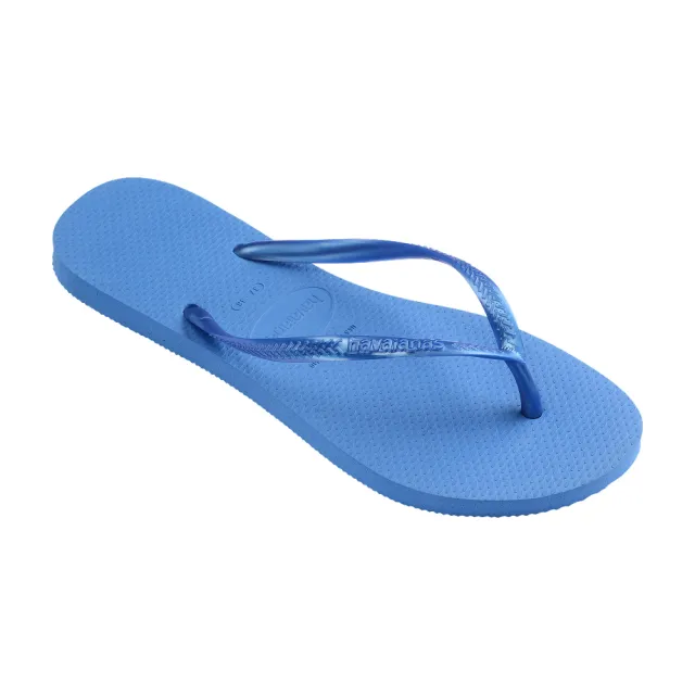 【havaianas 哈瓦仕】拖鞋 女鞋 夾腳拖 細帶 素色 Slim 皇家藍 4000030-3504W (哈瓦士)