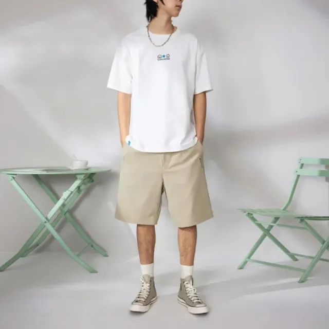 【CONVERSE】短袖上衣 男 MATSUI WOVEN SHORTS PALE SURPLUS 白 MCK180-J3W