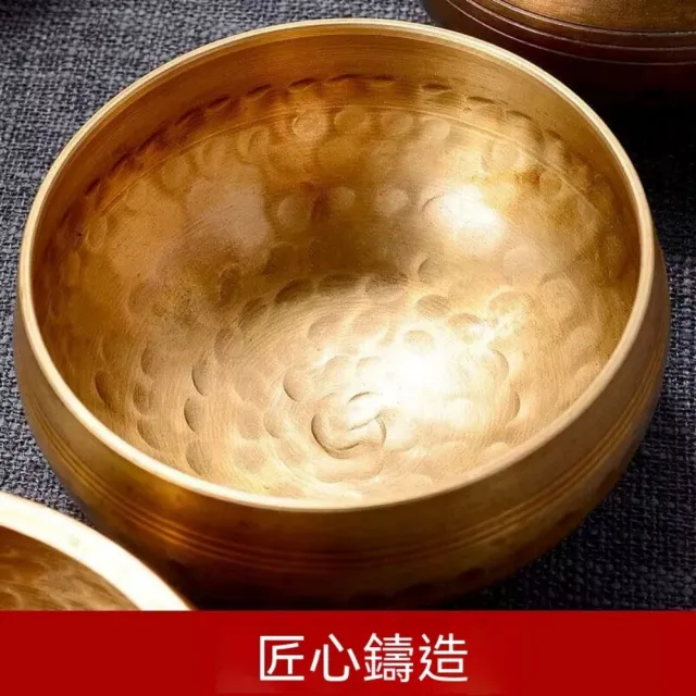 【匠俱】尼泊爾手工銅頌缽 直徑13.5cm (純銅缽音缽 頌缽盂 佛音碗 冥想靜心 瑜伽 SPA) 進階選手