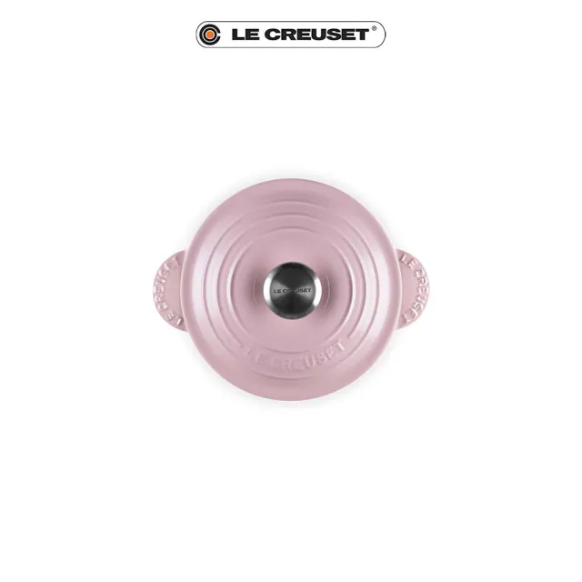 【Le Creuset】萬用窈窕琺瑯鑄鐵鍋18(雪紡粉)