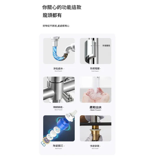 【RTAKO】304 不鏽鋼淋浴龍頭套裝 明裝三聯浴缸龍頭 冷熱混水閥 手持花灑 防鏽耐用