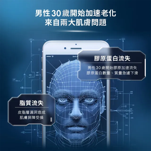 【Biotherm 碧兒泉】官方直營 男仕 極量緊緻輪廓霜50ml(BIOTHERM男仕保養/超級電波霜)
