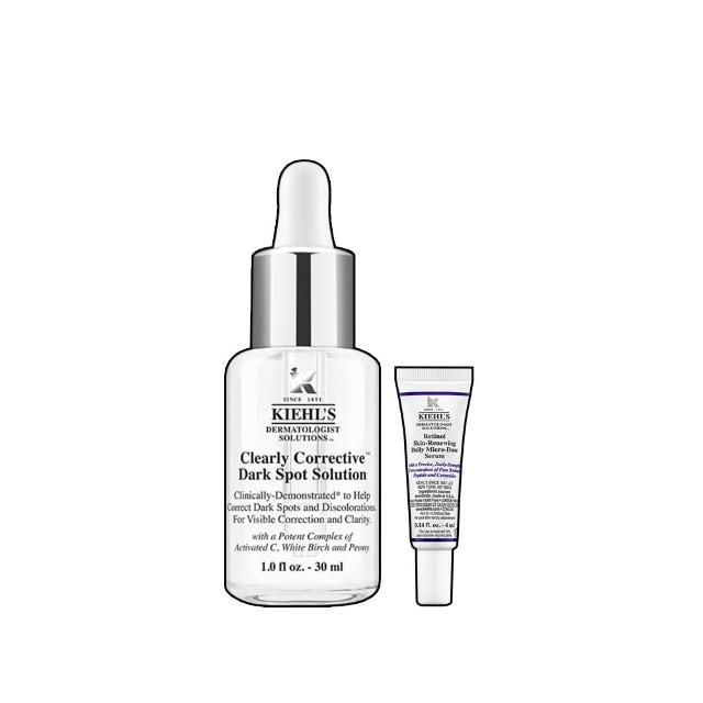 【Kiehl’s 契爾氏】官方直營 激光極淨白淡斑精華30ml組(Kiehl’s/精華液/保濕 透亮)