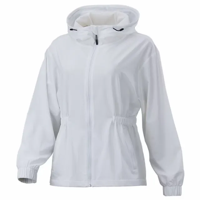 【MIZUNO 美津濃】外套 女 運動連帽外套 抗紫外線 白 32TCD25101（其他規格）