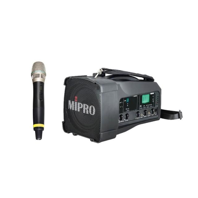 【MIPRO】MA-100 單頻道迷你無線喊話器5.8G 配1手握無線麥克風58H