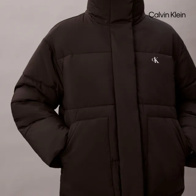 【CALVIN KLEIN】官方旗艦館CK 中級重量羽絨外套_黑色