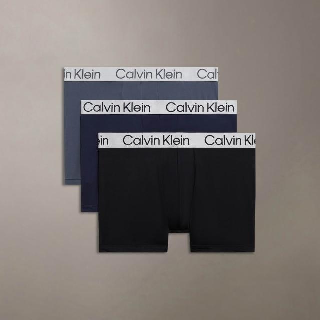 【CALVIN KLEIN】官方旗艦館CK Chromatic 平口內褲 3 件套組_拼色