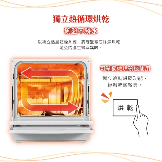 【Panasonic 國際牌】桌上型自動洗碗機(NP-TH4WHR1TW)