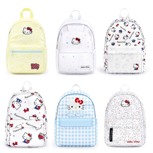 【HELLO KITTY】雙11 可愛滿版印花造型多分層輕便休閒後背包-多款可選