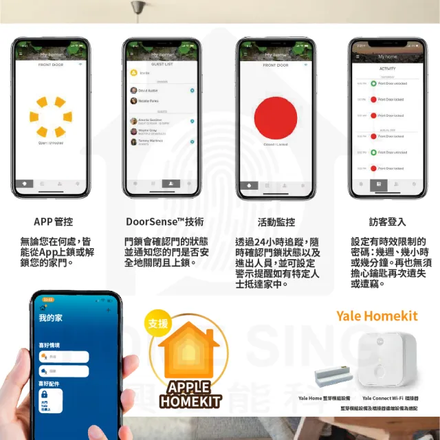 【Yale 耶魯】YMF30A 卡片 密碼 鑰匙 電子門鎖(原廠公司貨 含基本安裝)