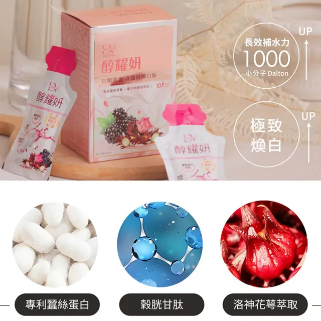 【DV 麗彤生醫】醇耀妍真蠶絲煥白版x7盒(10包/盒 專利蠶絲蛋白/私密養護/白藜蘆醇/洛神花)