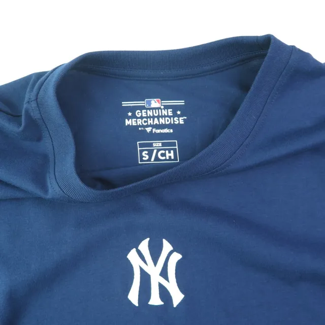 【FANATICS】MLB短袖上衣 T恤 紐約洋基隊 刺繡Logo (MLBTS526113NV1海軍藍)