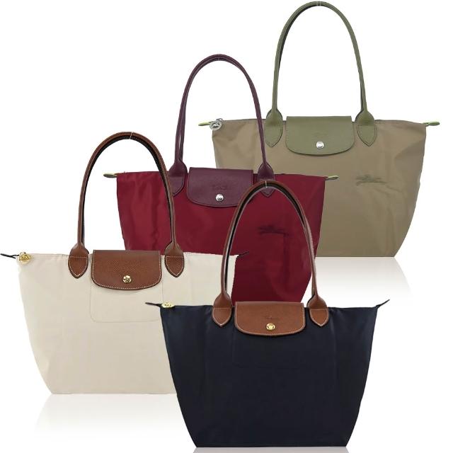 【LONGCHAMP】LE PLIAGE ORIGINAL/GREEN系列原創/刺繡摺疊肩背包(中/多款選)