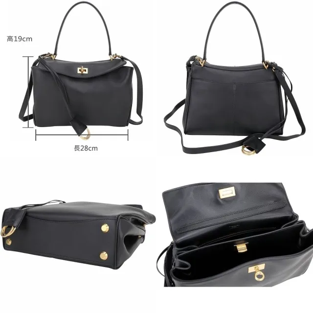 【Balenciaga 巴黎世家】Rodeo Small 垂墜小牛皮兩用托特包-3色可選 愛馬仕平替版 Kally