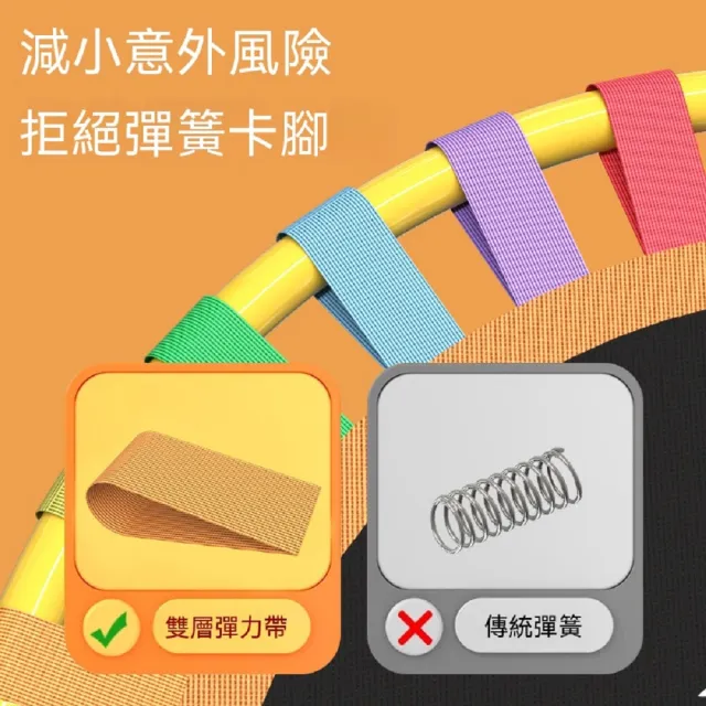 【話童】兒童折疊蹦蹦床兒童折疊蹦蹦床 彈跳床 跳跳床 蹦床 48英吋 雙人帶扶手 折疊收納 抗震靜音 預購15天