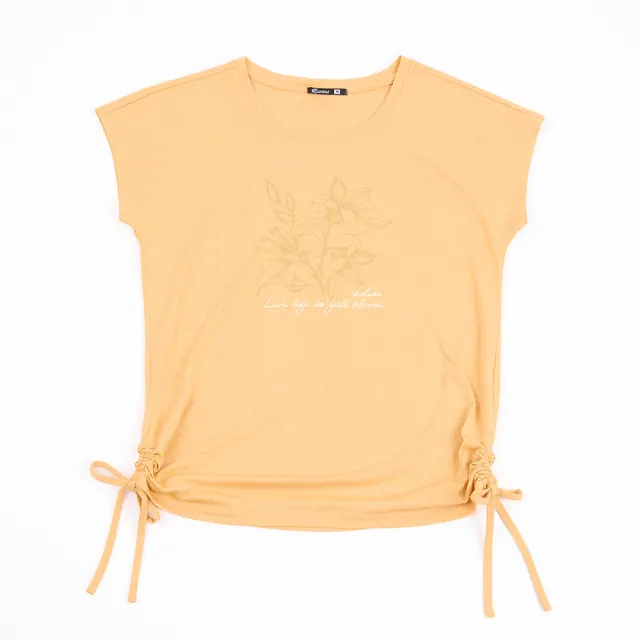 【ADISI】女輕量散熱超透氣抑菌消臭抽皺排汗衣 AL2611020 鎘橙 S-XL｜吸濕排汗 快乾 防臭 輕量 T恤