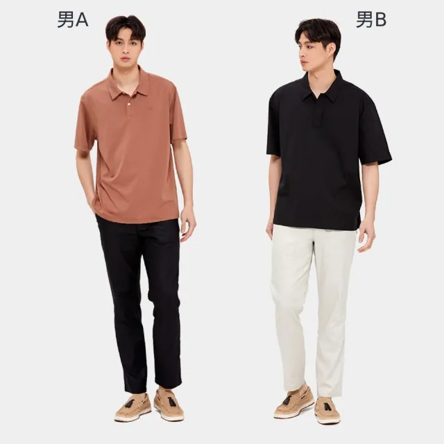 【Hang Ten】出清品-男女款-經典棉質鬆緊腰頭直筒長褲卡其褲工作口袋褲(多款選)
