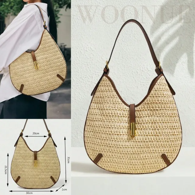 【WOONUE】雙11 NEW!新款歐美專櫃時尚側背包春夏手提包皮包通勤半月包馬蹄包閨蜜朋友女友老婆生 