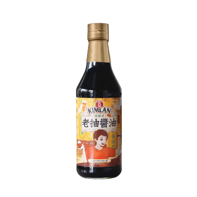 【金蘭食品】金蘭復古限定醬油590ml任選3入組(生抽醬油/老抽醬油/蒸魚醬油)