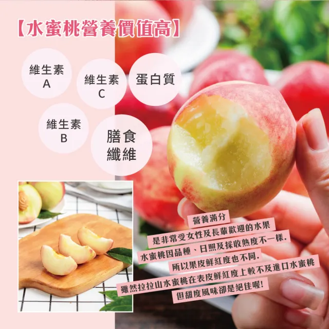 【初品果】拉拉山水蜜桃禮盒6顆x2盒(共12顆_每盒1200g_產地直送_季節限定_企業採購_禮盒)