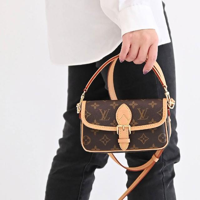 【Louis Vuitton 路易威登】LV M83298 Nano Diane 經典花紋迷你手提斜背兩用包(現貨)