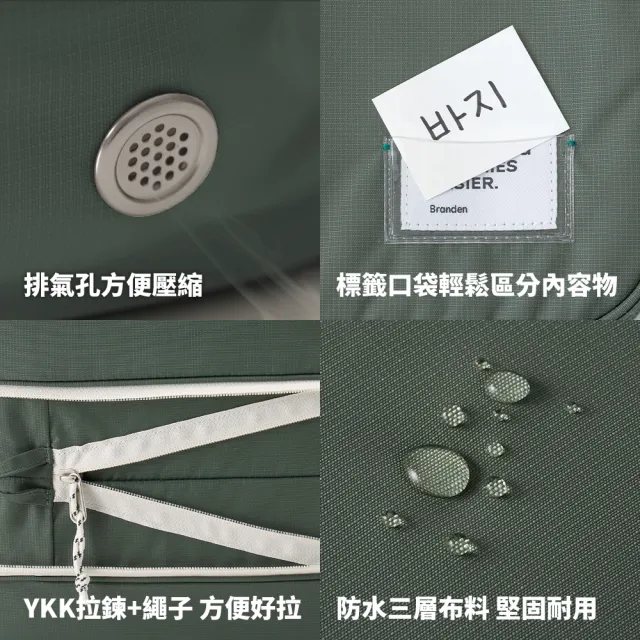 【Branden】品牌旗艦店｜寢具壓縮收納袋XL五入組（收納用品 換季收納 壓縮收納袋 棉被壓縮袋）