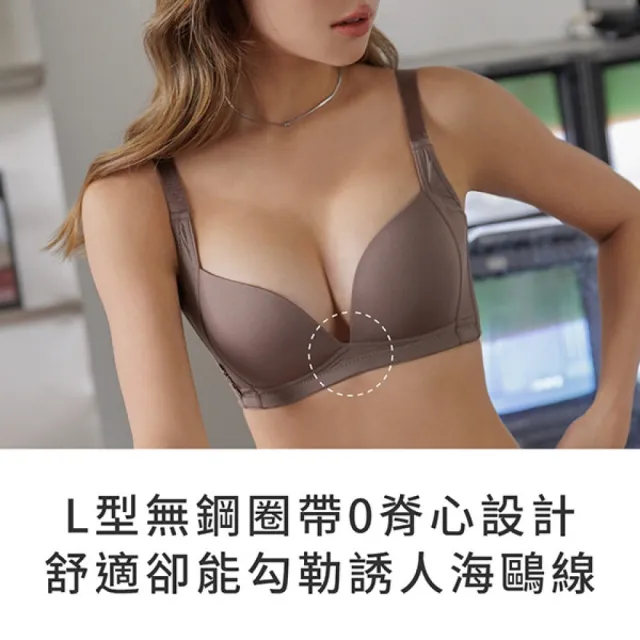 【玉如阿姨】3件組 水壩內衣★0789 燕麥杏+煙灰藍+木褐棕 (B.C.D.E罩 無鋼圈 無痕 V溝 透氣 台灣製)