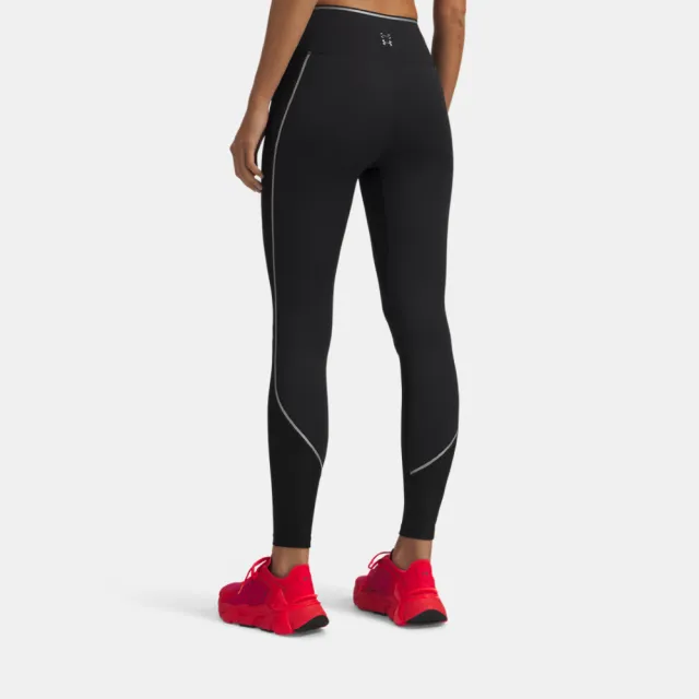 【UNDER ARMOUR】UA 女 Halo Jacquard 緊身長褲_6011037-008(黑色)