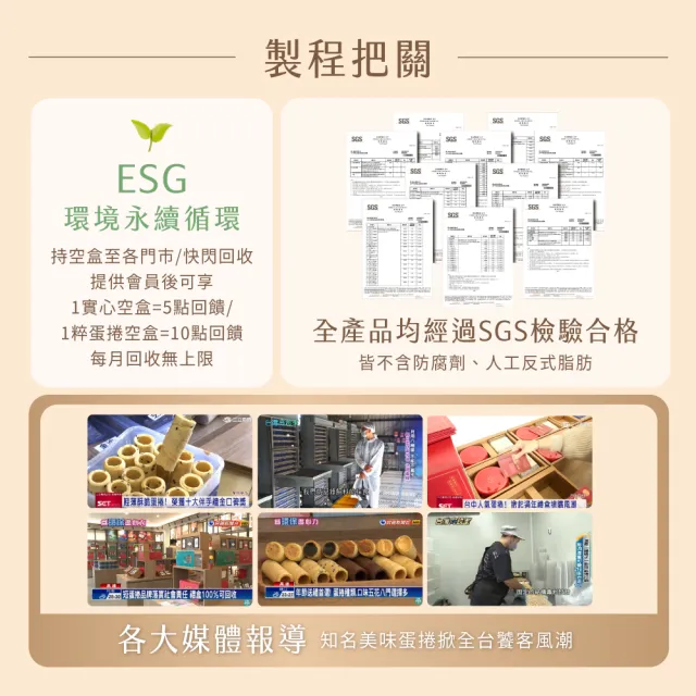 【實心蛋捲】小福果元氣袋 每日分享包（8入/袋）