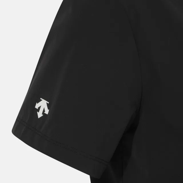 【DESCENTE】短袖上衣 女 快排 WOMEN COOLING WOVEN SHORT SLEEVE T-SHIRTS 黑 SR122PTS32-BLK0