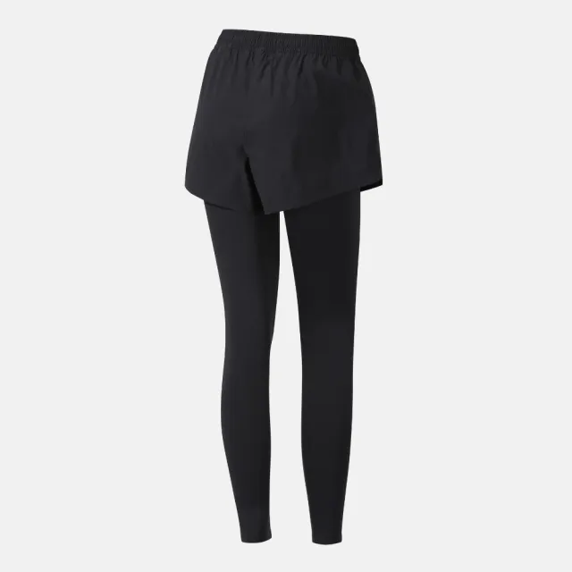 【DESCENTE】緊身長褲 女 運動褲 瑜珈 快排 WOMEN SHORTS-ATTATCHED LEGGINGS 黑 SR122PKL12-BLK0