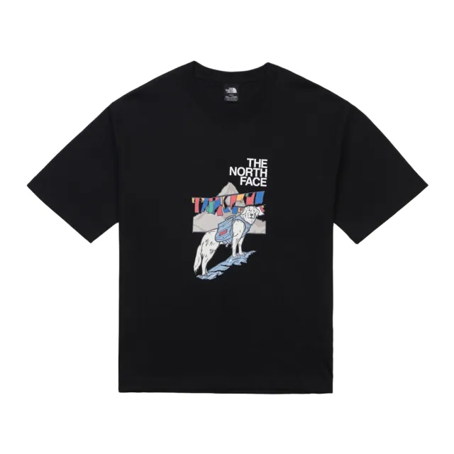 【The North Face】北臉 短袖上衣 男 女 中性 U HEAVYWEIGHT MTN OVS SS TEE GRAPHIC 黑 NF0A8GVTJK3