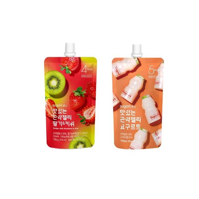 即期品【韓味不二】韓國低卡蒟蒻果凍飲150mlx10包/盒(優格/草莓奇異果)中元節/中元/中元普渡