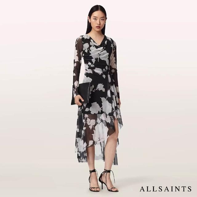 【ALLSAINTS】LORIA 印花長洋裝 W009DF (常規版型)