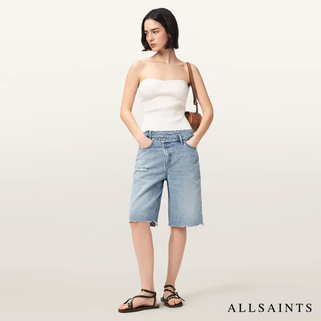 【ALLSAINTS】AKI 寬版牛仔短褲 W053EE(寬褲版型)