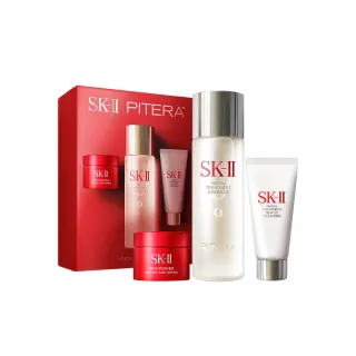 【SK-II】官方直營 PITERA新客組入門緊緻嫩肌套裝(青春露75ml+活膚霜15g+潔面乳20g/禮盒/母親節禮物)
