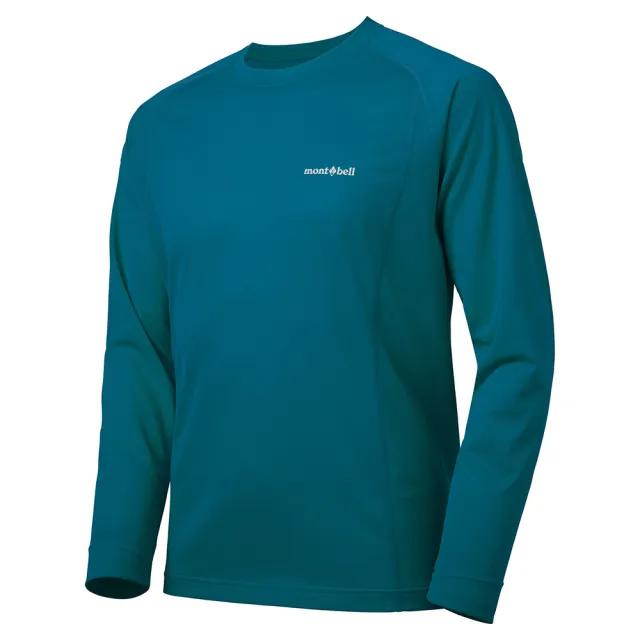 【mont bell】Cool L/S T男款排汗長上衣 1114629BK黑 NV海軍藍 LGY淺灰 BGN藍綠 OG橘