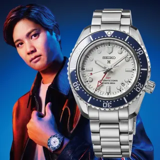 【SEIKO 精工】大谷翔平 廣告款 復刻1968 三日鍊 GMT 機械腕錶 618 週年慶 畢業禮物 (SPB519J1/6R54-00P0S)